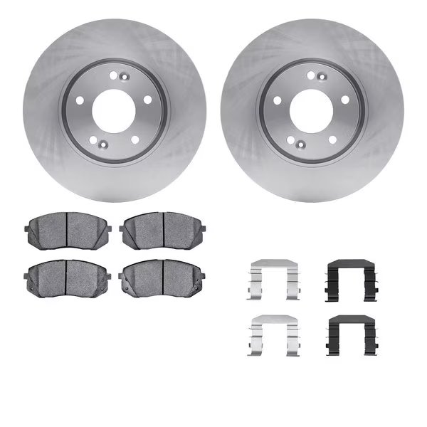 6512-21116, Rotors with 5000 Advanced Brake Pads includes Hardware, Dynamic Friction Co, Mfr#: 6512-21116